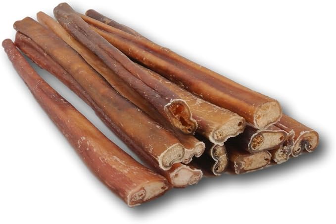 Top Dog Chews- 12 Inch Odor-Free Bully Sticks, 100% Natural Angus Beef, Free Range, Grass Fed, High Protein, Supports Dental Health & Easily Digestible, Thick Dog Treat, 24 Pack