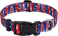 Dog Collar for Small Dogs Cats, Soft Comfy Pet Collar for Small Medium Large Dogs, Floral Pattern for Boy Girl Puppy Dogs Cats(Team RB,XS)