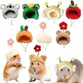 7 Pcs Hamster Hats Mini Party Hats for Small Animals, Cute Hand Knitted Tiny Hats for Snakes Lizards Bearded Dragon Guinea Pig Bunny Reptile Hamster Pets Clothes Holiday Party Costume Accessories