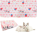 PINVNBY Washable Guinea Pig Cage Liner, Washable Pee Pads for Rabbit Waterproof Reusable Guinea Pig Mat Fast and Super Absorbent Bedding for Small Animals Rabbit Hamster Chinchillas（27.5 W x 59 L）