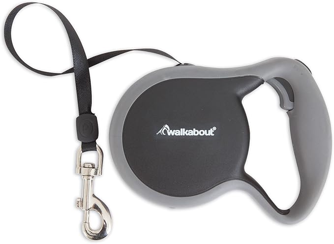 Petmate Walkabout 3 Retractable Collar, Black, Medium (02403)
