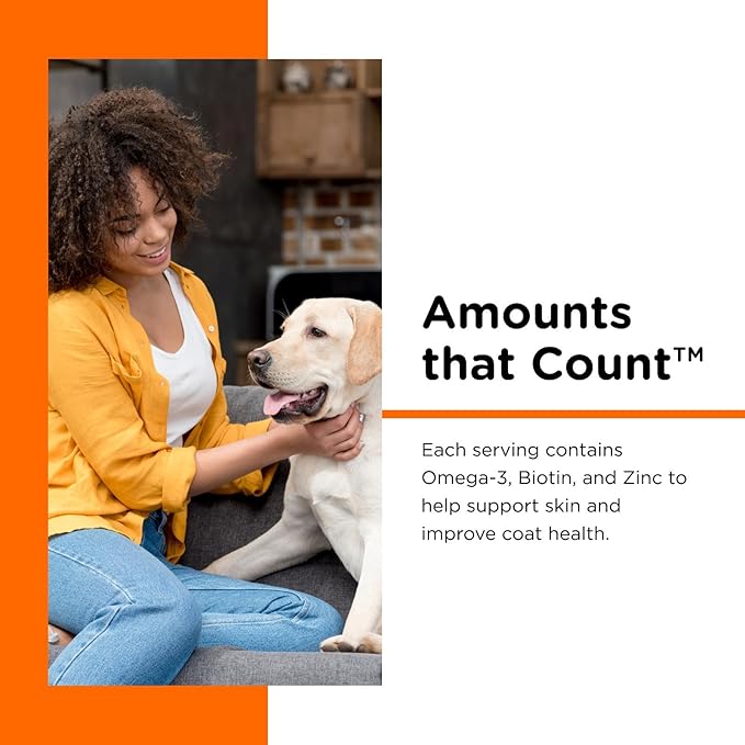 Nutri-Vet Skin & Coat Biscuits, Skin and Coat Supplement, Dog Treat, Dog Supplements, Omega 3 Fish Oil, Small Sized Biscuit, Made with Omega 3 and Biotin, Fish Oil Treat for Pets, 16 oz (Pack of 2)