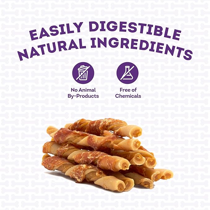 IncrediChews Stick w/Chicken Meat Wrap Dog Chew Treats - 10 Count/1 Pack