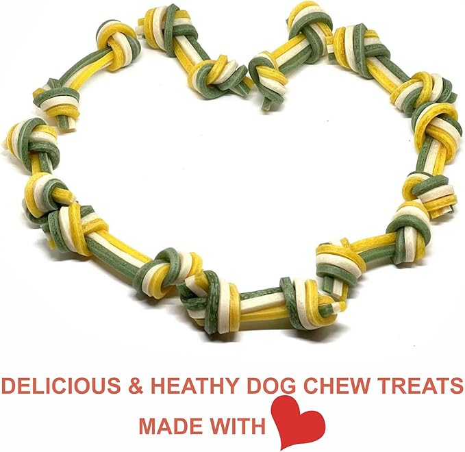 Rawhide Free Triple Dental Floss Dog Treats 15 pcs/Bag