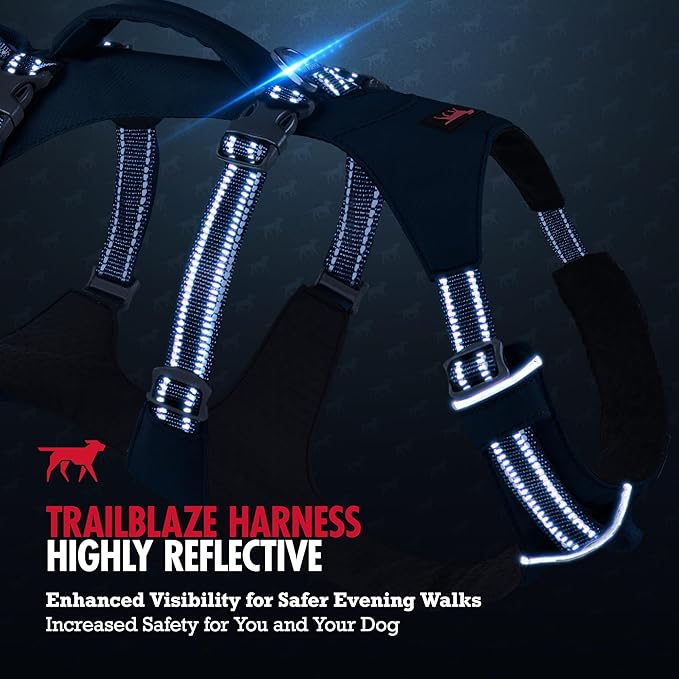 Tuff Pupper Escape Proof Dog Harness for Extra Large Dogs | No Pull Lightweight Adjustable Harness | No Escape Multifunctional Outdoor Pet Gear | Strong Durable Breathable | Secure Comfortable Fit