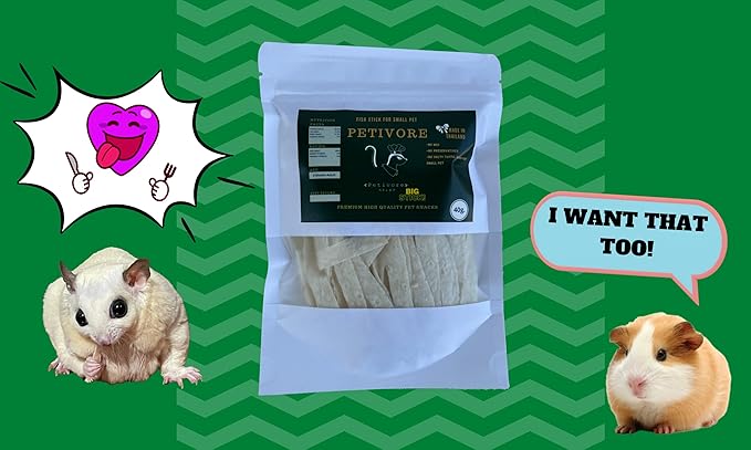 Fish Stick Comber (Big + Standard Bite) - Sugar Glider, Squirrel, Hamster and Small Exotic Pet Treats/Food