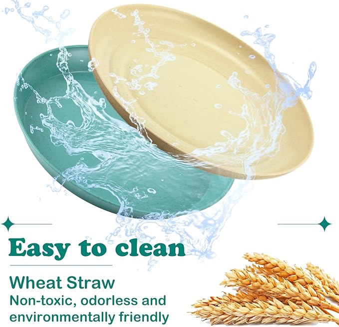 Gerrii 24 Pieces Fatigue Relief Cat Bowl 6 Inch Shallow Cat Food Dish Stray Wet Feeding Bowls Wide and Small Pet Plates for Ferrets Feral Short Legged Kitten Shelter(Assorted Color,Convention)