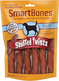 SmartBones Stuffed Twist Sticks with Pork, 6 Count, 6.9 Ounces, Rawhide-Free Chews for Dogs Made with Real Chicken and Real Pork
