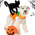 Huhumy Dog Halloween Costume Black Cat Halloween Costume for Dog Funny Riding Horse Pet Clothes for Cat Puppy Cosplay Holiday Party Dress up Accessories(Small)