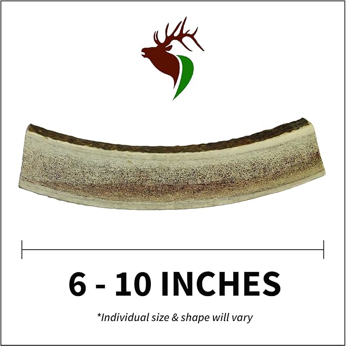 – Elk Antlers for Dogs, X Large (6-10") Split, 1 Pack, All Natural Dog Chew for X Large Dogs, Premium Naturally Shed Antler Bone for Aggressive Chewers, Sourced in The USA