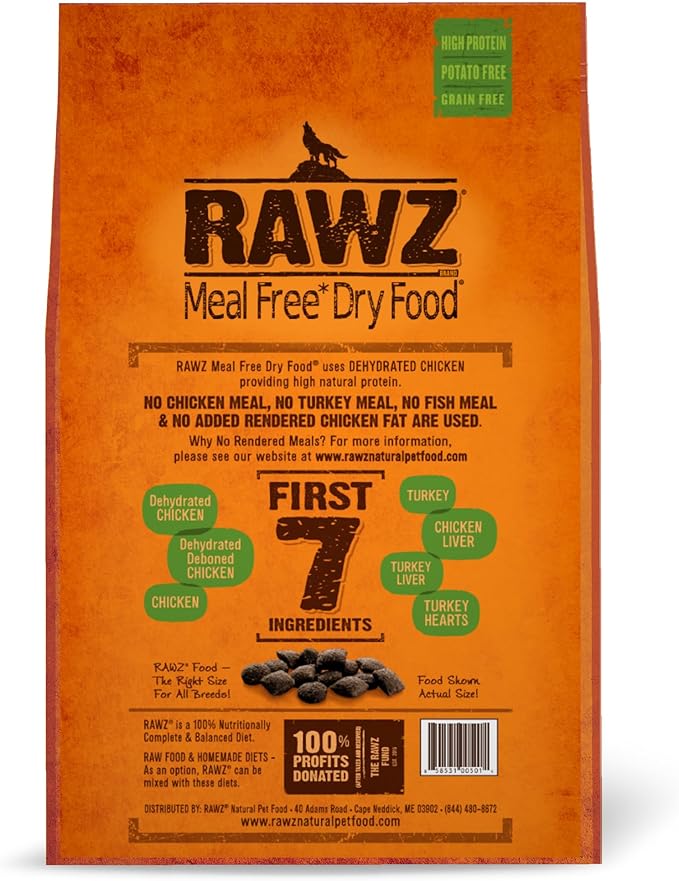 Rawz Meal Free Dry Dog Food (3.5 lb, Chicken & Turkey)