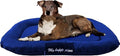 Luxury Orthopedic Solid Memory Foam Pet Bed Pad with External Strong Tough Oxford Waterproof Cover Case for Small to Extra Large Dog (48x30 inches, Navy)