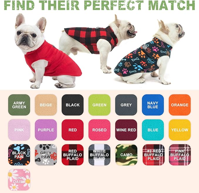 BEAUTYZOO Dog Fleece Vest Sweater Winter Jacket for Small and Medium Dogs with D-Ring Leash Cold Weather Coat Hoodie for XS S M Dogs Boy or Girls,Pink Daisy XL