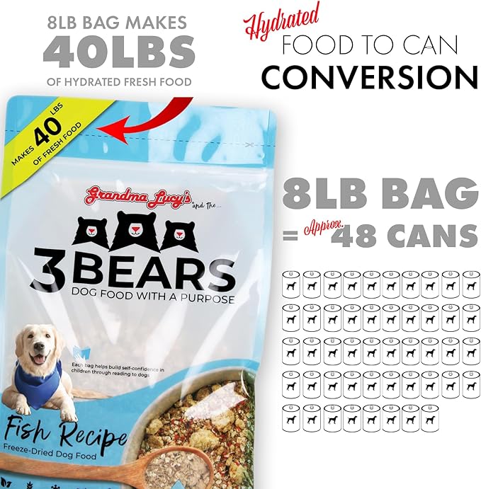 3 Bears Fish Dog Food - 1lb