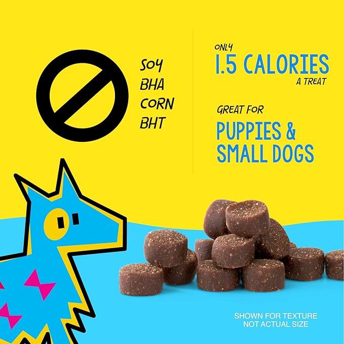 Crazy Dog Mini Train-Me! Training Treats 4 oz. Bag, Beef Flavor, with 200 Treats per Bag, Recommended by Dog Trainers