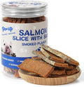 PAWUP Salmon Dog Treats, Smoked Salmon Jerky with Fish Skin, Salmon and Duck Recipe, High Protein Snacks, Natural Omega 3-6, Low in Fat with Taurine, 12.5 oz (15-20 PCS)