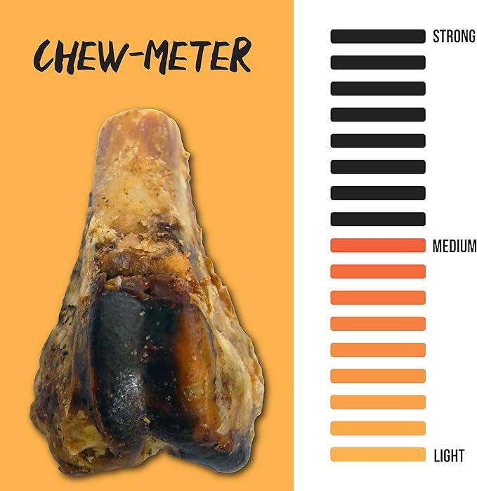 Grillerz Pork Knee Bone, 1 Count, Rawhide Free, All Natural Treat for All Breeds, High Protein, Long Lasting, Easy to Digest, For Adult Life Stage, Dog Chew for Healthy Teeth