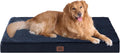 EHEYCIGA Orthopedic XL Dog Beds for Extra Large Dogs with Removable Washable Cover, Navy, 44x32