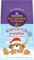 Old Mother Hubbard Wellness Winter Fun P-Nuttier Dog Biscuits, Natural, Seasonal, Holiday Treats, Peanut Butter Flavor, (16 Ounce Bag)