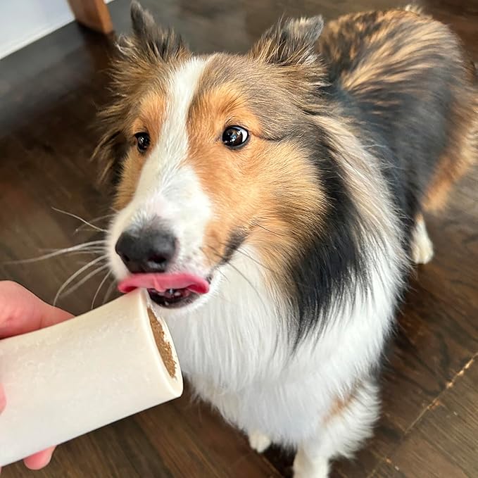 Cadet Stuffed Shin Bone, Long-Lasting Dog Chew Bones for Aggressive Chewers, High Protein Filled Bone Dental Chew for Dogs, Peanut Butter Flavor Filling, 3-4" for Small Dogs, 3 Pack