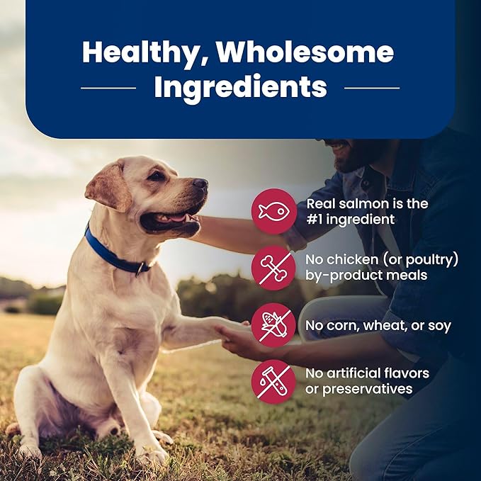 Blue Buffalo Life Protection Formula with LifeSource Bits, Senior 7+ Dry Dog Food, Salmon and Brown Rice Recipe, Chicken Free Formula, 30 lb. Bag