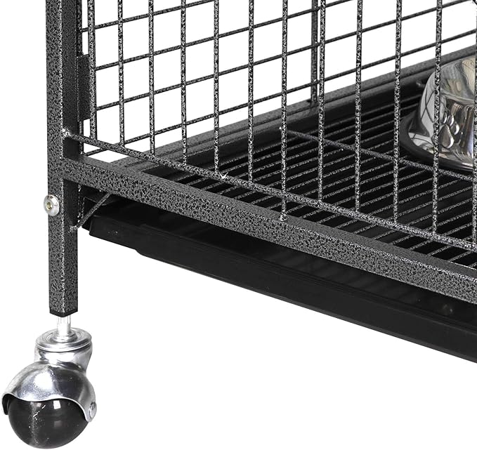 ZenStyle 37” Small Animal Cage Indoor Portable Pet Habitat with 2 Front Doors and Pull Out Tray for Ferret/Rat/Cat/Hamster/Chinchilla/Guinea Pig/Bunny or Other Small Pets