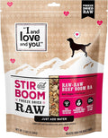I and Love and You Stir and Boom Dehydrated Freeze Dried Raw Dog Food - Beef - Grain Free, Real Meat, No Fillers, 3lb Bag