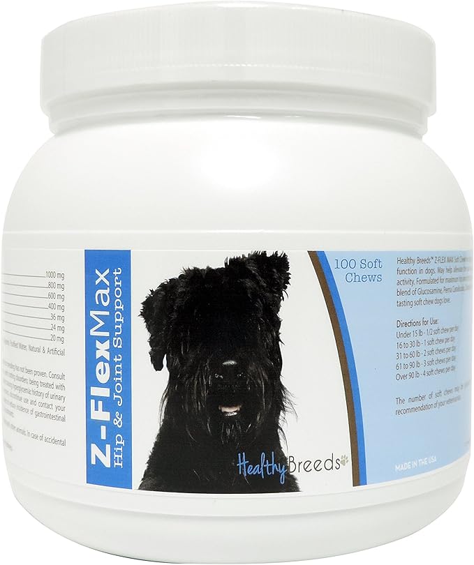 Healthy Breeds Bouvier des Flandres Z-Flex Max Hip & Joint Soft Chews 100 Count