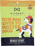 GivePet Beagle Scout Carob,Honey and Vanilla Soft Chewy Treats 6oz