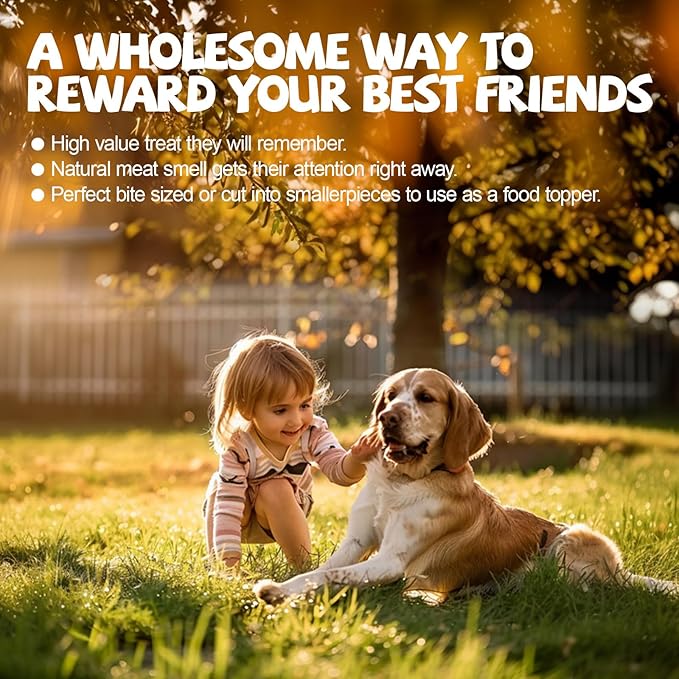 ASMPET Dog Chicken Jerky Treats, Made with 100% Real Chicken Breast, High Protein & Grain Free