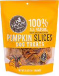 Wholesome Pride Pumpkin Slices Dog Treats – Limited Ingredient, Dehydrated, All Natural, 5 oz