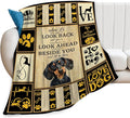 banonaty Dachshund Blanket Weiner Dog Throw Blanket Cozy Fleece Flannel Plush Bedding Dachshund Gifts Stuff for Women Men Boys Teen Girls Adult for Couch Sofa Bed Decor 50"X60"