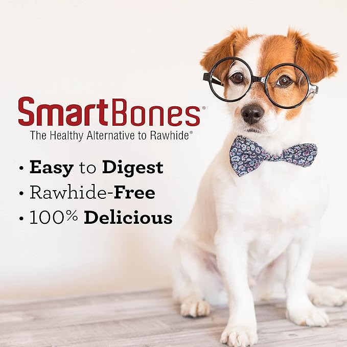 SmartBone Grill Masters Ribs Half Racks 5 Count, Rawhide-Free Chews for Dogs
