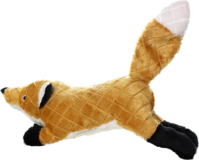 MIGHTY- Massive - Squeaker-Multiple Layers. Made Durable, Strong & Tough. Interactive Play Dog Toy (Tug, Toss & Fetch). Machine Washable & Floats. (Fox, Massive 2 Pack)
