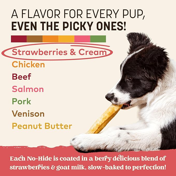 Earth Animal No-Hide Rolls Strawberries & Cream Vegetarian Recipe Medium Natural Rawhide Alternative Dog Chews, 3 Pack Value Pack