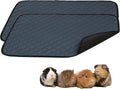2 Pack Guinea Pig Cage Liners - Washable Guinea Pig Pee Pads, Waterproof Reusable & Anti Slip Guinea Pig Bedding Fast and Super Absorbent Pee Pad for Small Animals Rabbit Hamster Rat