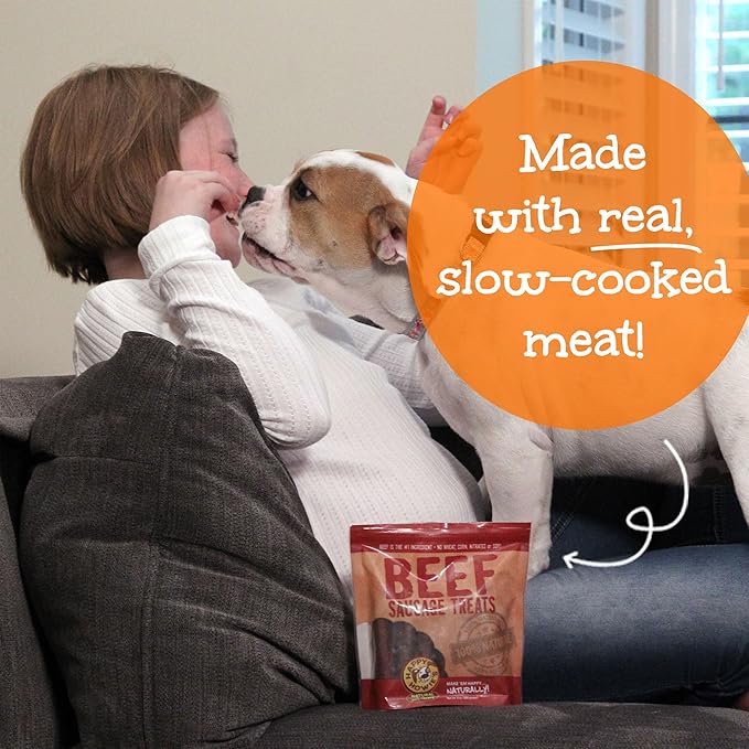 Happy Howie's Sausage Treats - Healthy Dog Treats, Flavorful Slow Cooked Lamb, Natural Ingredients, Chewy Dog Treats, Hormone Free-Lamb, (Pack of 3)