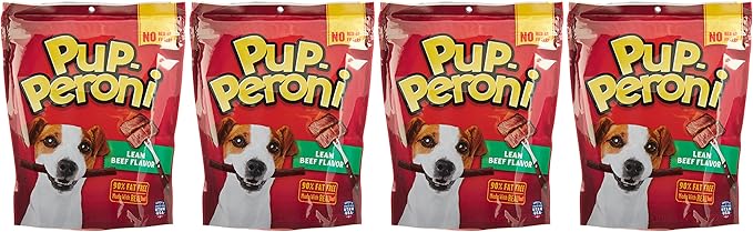 Pup-Peroni Original Lean Beef Flavor Dog Snacks, 22.5 Ounce Bag (Pack of 4)
