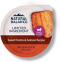 Natural Balance Limited Ingredient Small Breed Adult Wet Dog Food, Sweet Potato & Salmon Recipe for Sensitive Stomachs - 3.5oz Cups (Case of 12)
