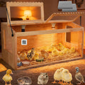 Chicken Brooder Box, Brooder Box for Chicks & Quail, Large Chicken Coop Quail Cage with Heat Lamp, Ideal for Chicks, Ducks, Quails, Hamsters and Lizards (31.5 x 16 x 16 in)