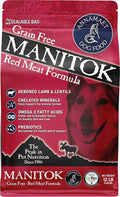 Annamaet Grain-Free Manitok Red Meat Formula Dry Dog Food, (Fresh Lamb), 12-lb Bag