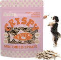DTS5001A-3OZ Air Dried Natural Baltic Sprats Crunchy Treats for Dogs & Cats, High Protein Omega-3 Fish Snacks, Single Ingredient Gluten & Grain Free, Healthy Training Treats, 3oz Bag