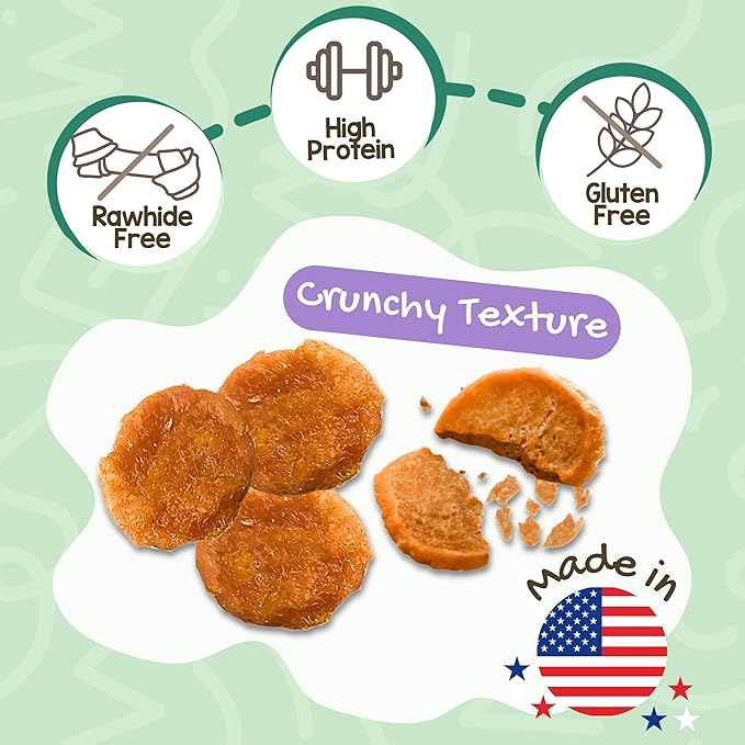 Nature Gnaws USA Chicken Tenders (1Lb) - Delicious Grain-Free Dog Treats for Small, Medium & Large Breeds - Natural Jerky Chews for Dogs.