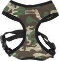 Parisian Pet Camo Dog Harness - Breathable Mesh No Pull Puppy Harness with Leash Ring - Adjustable Harnesses for Dogs - Soft Padded Step-in Pet Vest - Lightweight Dog Vests for Small Sized Dogs