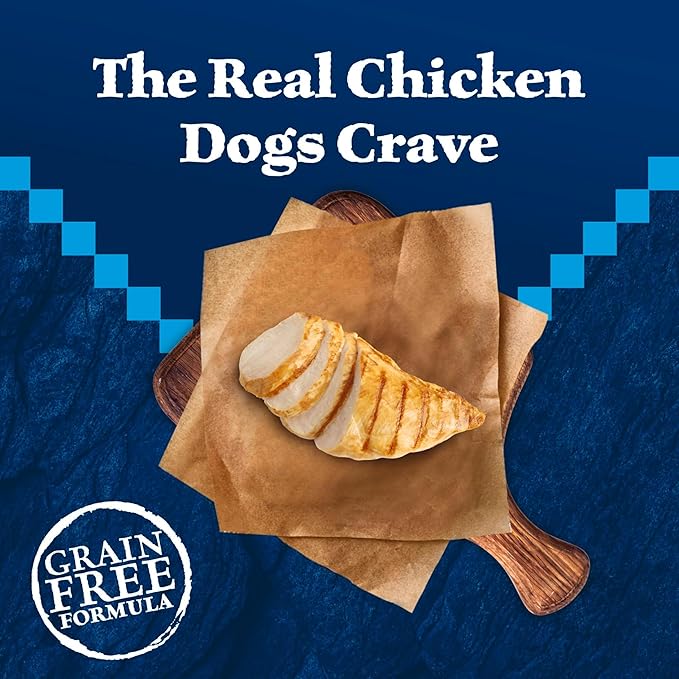 Blue Buffalo Wilderness Adult High-Protein Dry Dog Food with Real Chicken, Grain-Free, Made in the USA with Natural Ingredients, Chicken, 4.5-lb Bag