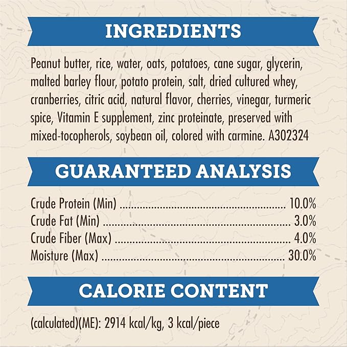 Zuke’s Trail Mix Pet Treats For Dogs of All Sizes, Soft Dog Treats With Real Peanut Butter and Oats Recipe - 6 oz. Pouch