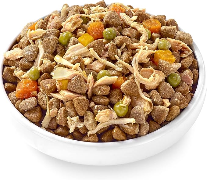 Applaws Taste Toppers, Grain-Free Dog Food Topper, Limited Ingredient, Chicken Breast with Salmon, Pumpkin, Carrots & Peas in Broth (12 x 5.5oz Cans)