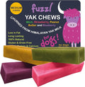 Yak Cheese Chews Blueberry, Strawberry, Peanut Butter, Mint Medium Pack 4 - Himalayan Yak Chews for Dogs - Natural Dog Chew