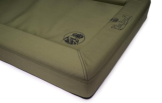 King Buck Orthopedic After-Hunt Dog Bed, Olive, L