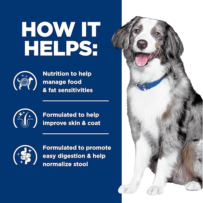Hill's Prescription Diet z/d Low Fat Food Sensitivities Dry Dog Food, Hydrolyzed Soy, 8 lb. Bag